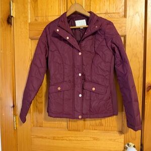 a new day Women's Quilted Puffer Jacket - Rich Plum